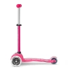 Micro Mini Deluxe LED 3 Tekerlekli Scooter Pink