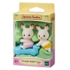 Sylvanian Families Çikolata Kulaklı Tavşan İkiz Bebekleri 5420