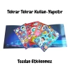 Tekrar Tekrar Kullanılabilen Sticker Seti Kitabım Space