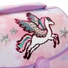 Unicorn Desenli Pembe Mor Okul Çantası
