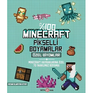 %100 Minecraft Pikselli Boyamalar Özel Biyomlar