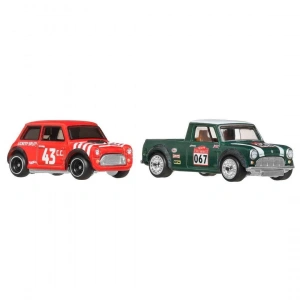 1:64 Hot Wheels Premium Car Culture 2li Morris Mini Ve 67 Austin Mini Pickup