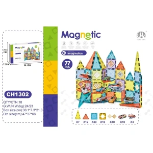 5,5CM Manyetik Bloklar 77 Parça