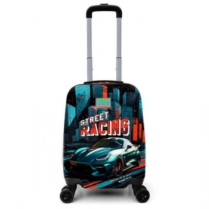 Coral High Kids Yarış Arabası Desenli Çocuk Valizi