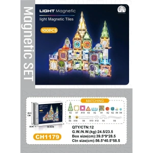 7.5CM Işıklı Magnetic Blok 100 Parça