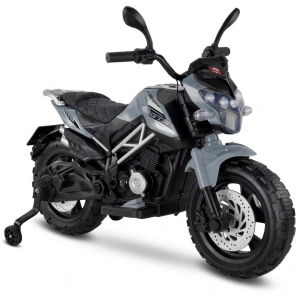 Babyhope 447 Motocross Akülü Motorsiklet 12V Gri
