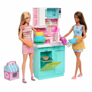Barbie Brooklyn ve Malibu Pasta Yapıyor Oyun Seti HJY94