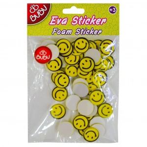 Bu-Bu Eva Sticker Gülen Yüz Küçük