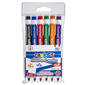 Carioca Beyaz Tahta Kalemi 6 Renk 4,5 mm 42921