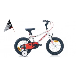 Carraro Red Eagle 14 Jant Çocuk Bisikleti Beyaz-Kırmızı-Gümüş