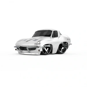 CarTuned S2 1963 Chevy Corvette Stingray - Beyaz Muscle Araba