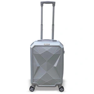 Coral High Diamond ABS Gümüş Küçük Boy Valiz 16616