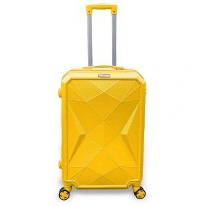 Coral High Diamond ABS Sarı Orta Boy Valiz 16627
