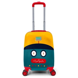 Coral High Kids Lacivert Çivit Robot Desenli Çocuk Valizi 16746