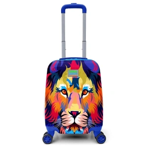 Coral High Kids Lcivert Saks Aslan Desenli Çocuk Valizi 16732