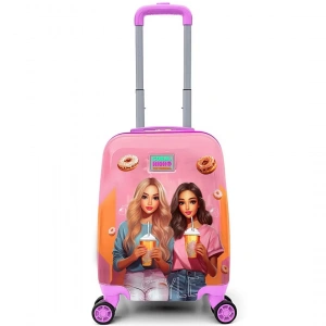 Coral High Kız Desenli Mini Valiz
