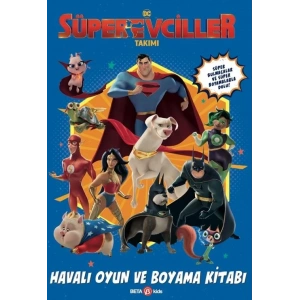 DC Süper Evciller Takımı Havalı Oyun ve Boyama Kitabı