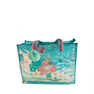 Dream Vest Şeffaf Hologram Deniz Kızı Büyük Omuz Çantası