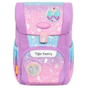 Işıklı Mor Renk Geçişli Okul Çantası