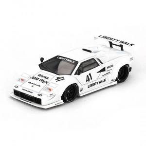 Mini GT 1/64 Lamborghini Countach LB-WORKS White 2024 Tokyo Auto Salon - Blister Paket