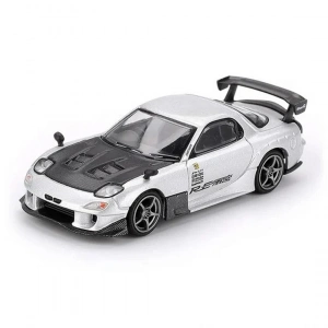 Mini GT 1/64 Mazda RX-7 RE-Amemiya Silver Metallic