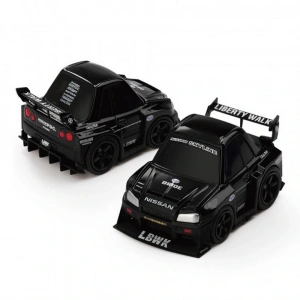 Mini Gt 1/64 Qube Carz Serisi Nissan Skyline GT-R ER34 Super Silhouette SKYLINE Black Blister Paket