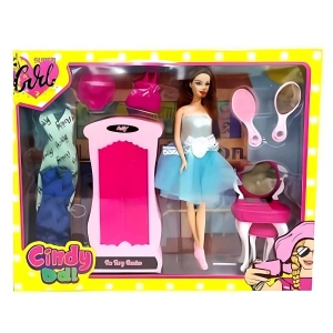 Oydaş Cindy Doll Dolaplı Makyaj Masalı Bebek 02453