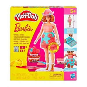 Play-Doh Barbie Çiçekli Ve Püsküllü Oyun Hamuru Seti