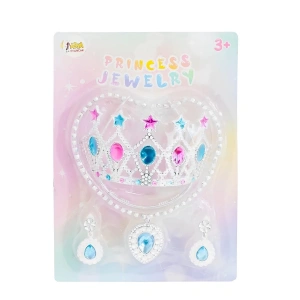 Prenses Tacı Kolye ve Küpe Seti