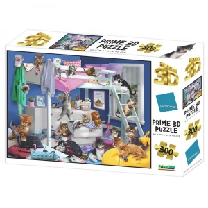 Prime 3D Giordano Yatak Odası Kedileri Puzzle 300 Parça