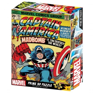 Prime 3D Marvel Comics Captain America Puzzle 300 Parça