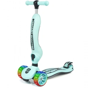 Smart Oturaklı 3 Tekerlekli Işıklı Scooter Bebe Mavi