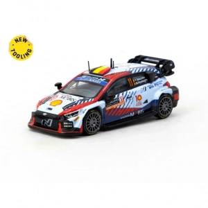 Tarmac Works X iXO Models 1/64 Hyundai i20 N Rally1 Hybrid Rallye Monte-Carlo 2024 Winner #11
