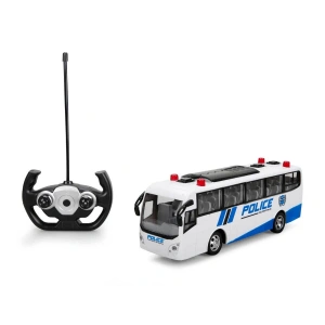 Uzaktan Kumandalı Işıklı Polis Otobüsü 30 cm