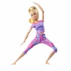 Barbie Sarışın Desenli Taytlı Sonsuz Hareket Bebeği GXF04