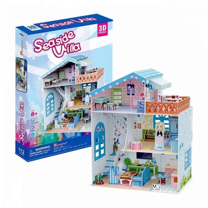 Seaside Villa Oyun Evi 3D Puzzle