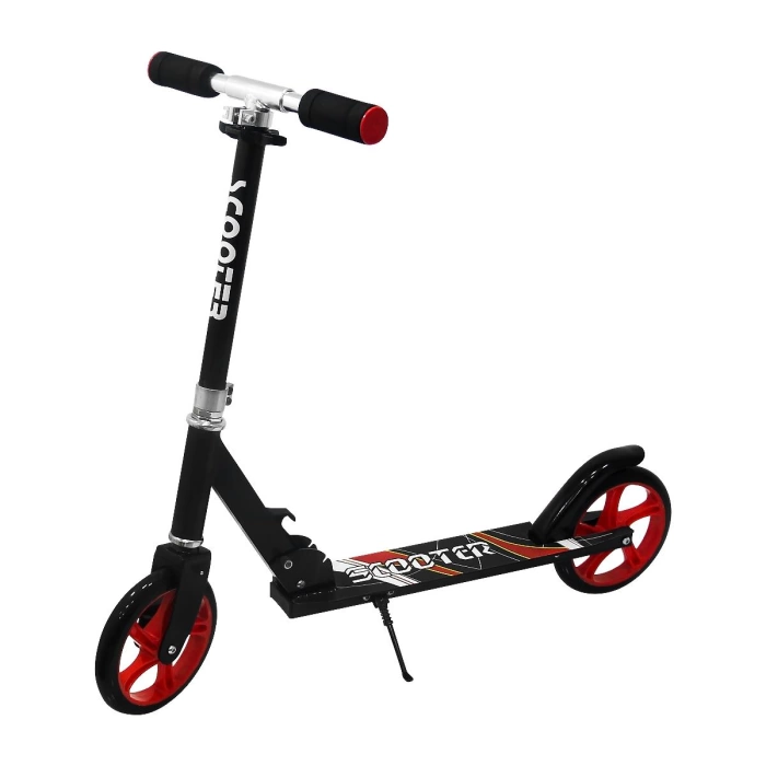 2 Tekerlekli Metal Scooter Siyah-Beyaz