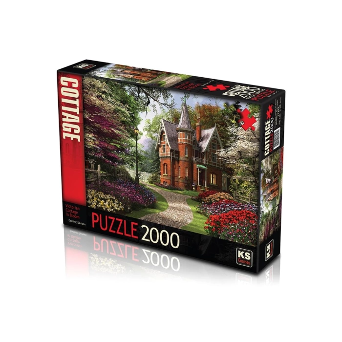 KS Victorian Cottage in Bloom 2000 Parça Puzzle
