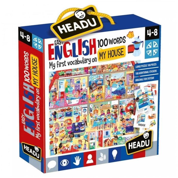 Headu 100 İngilizce Kelime Evim Puzzle