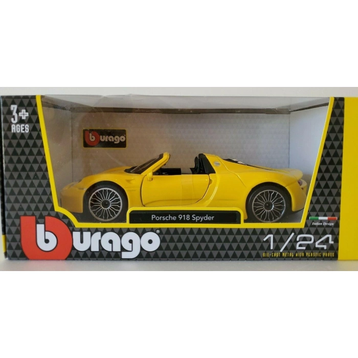 Bburago 1:24 Porsche 918 Spyder Model Araba