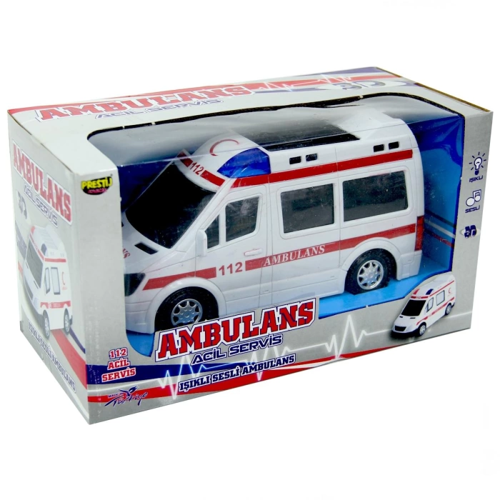 Işıklı Sesli Pilli Ambulans