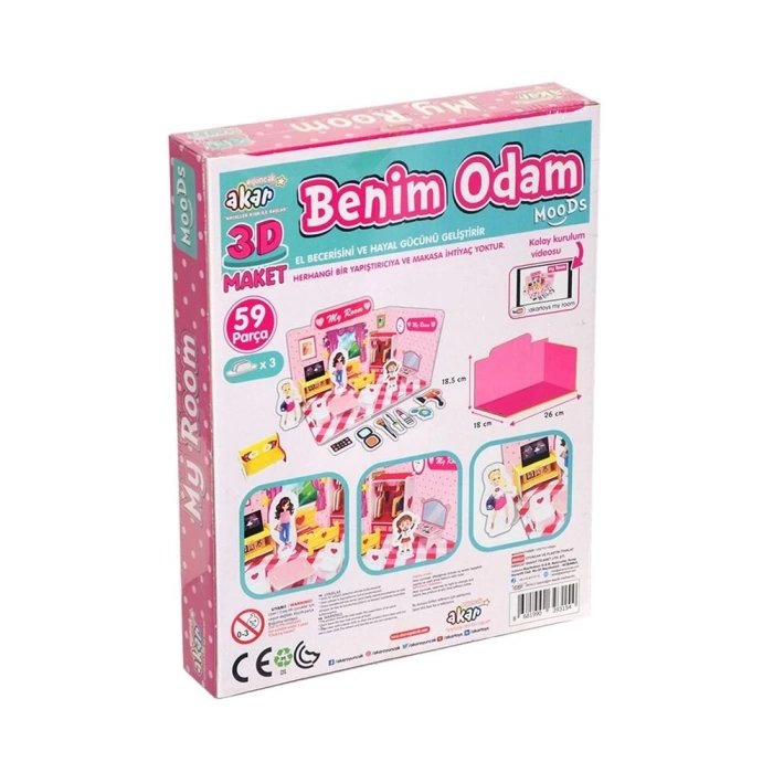 Benim Odam Maket 3 Boyutlu Puzzle