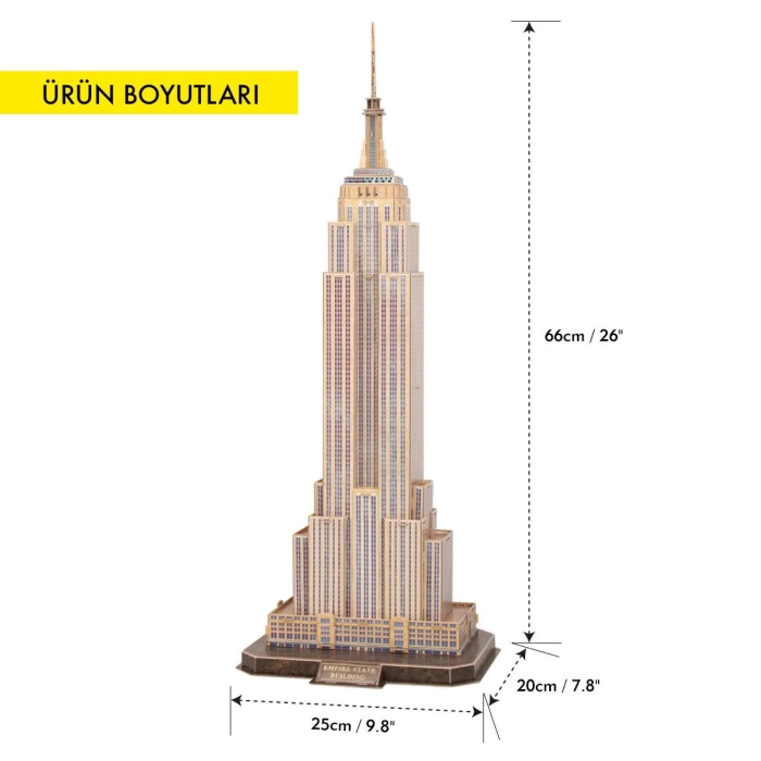 National Geographic 66 Parça 3D Puzzle Empire State Binası