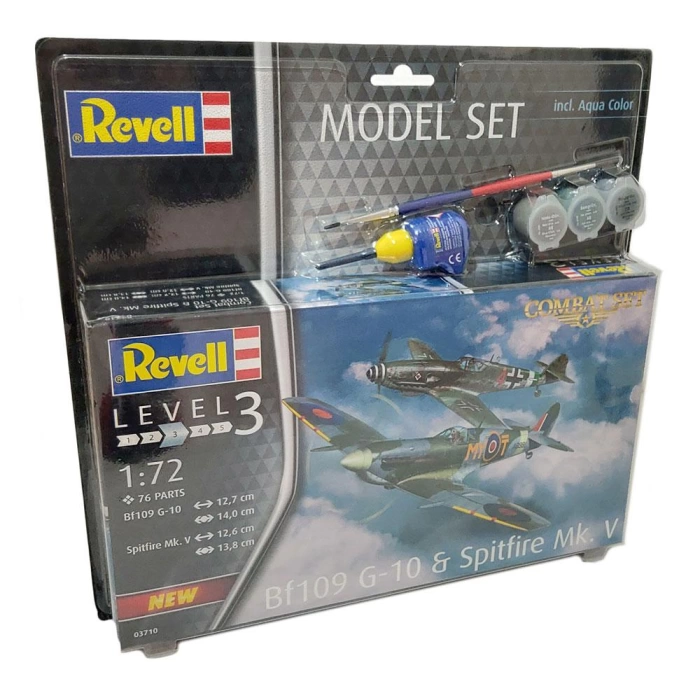 Revell Combat Set Bf109 G-10 & Spitfire Mk.V Model Seti 63710
