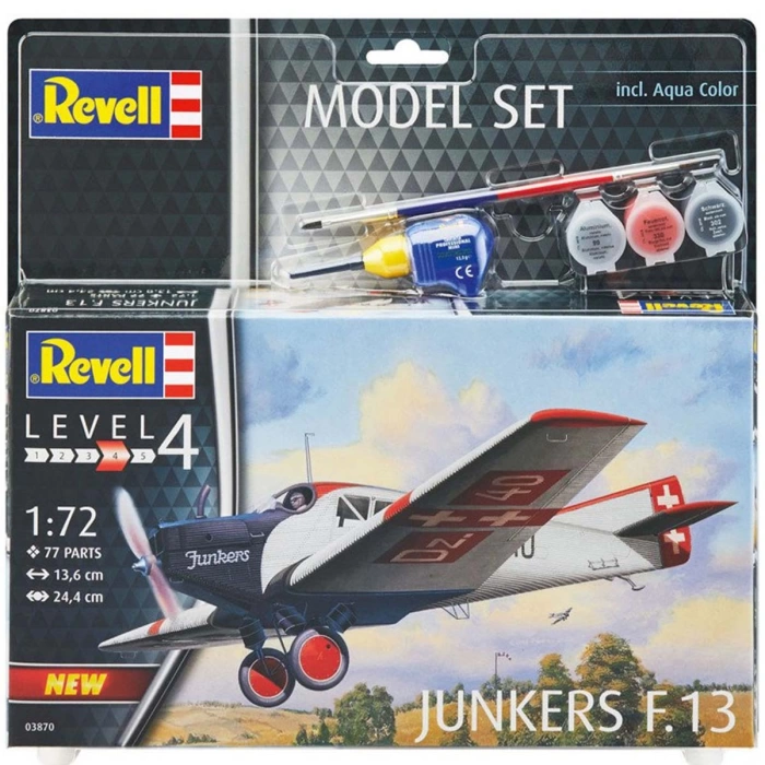 Revell 1:72 Junkers F.13 Model Seti 63870