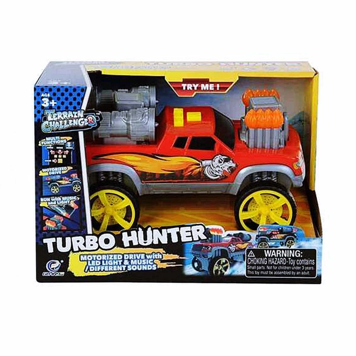 Turbo Hunter Işıklı Sesli Pilli Jeep
