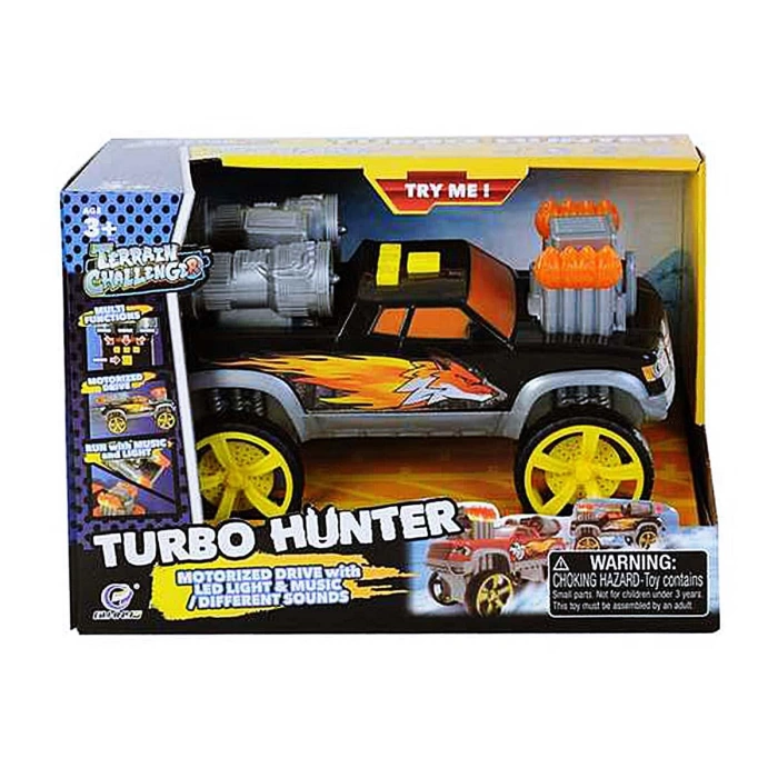 Turbo Hunter Işıklı Sesli Pilli Jeep