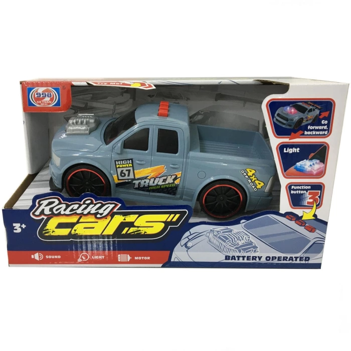 Racing Cars Işıklı Sesli Pilli Jeep