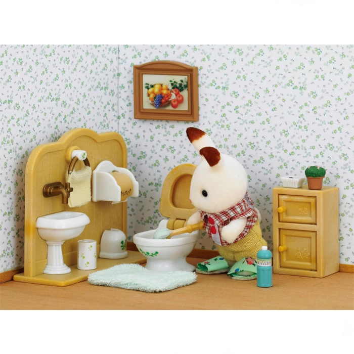 Sylvanian Families Çikolata Kulaklı Tavşan Tuvalet Eğitim Seti 5015
