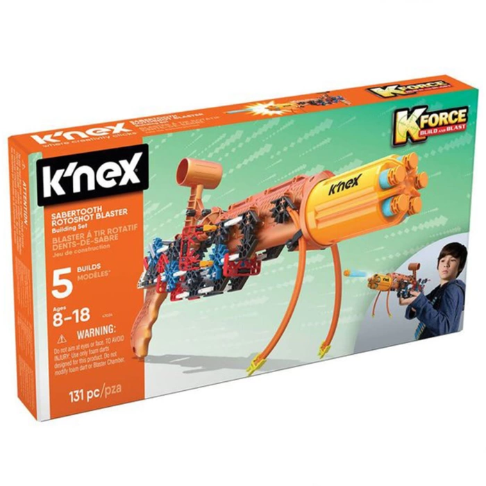 KNex K-Force Sabertooth Rotoshot Blaster Building Set 47024